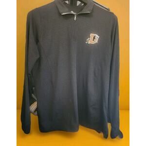 Durham Bulls Minor League Baseball Embroidered Polo 1/4 Zip Large New A125 MLB